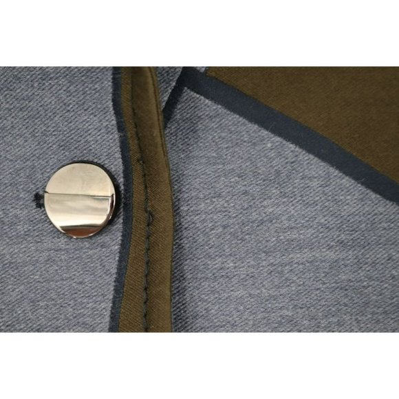 piazza sempione coat womens 42 wool blend geometric‎ colorblock button up jacket - Picture 11 of 16